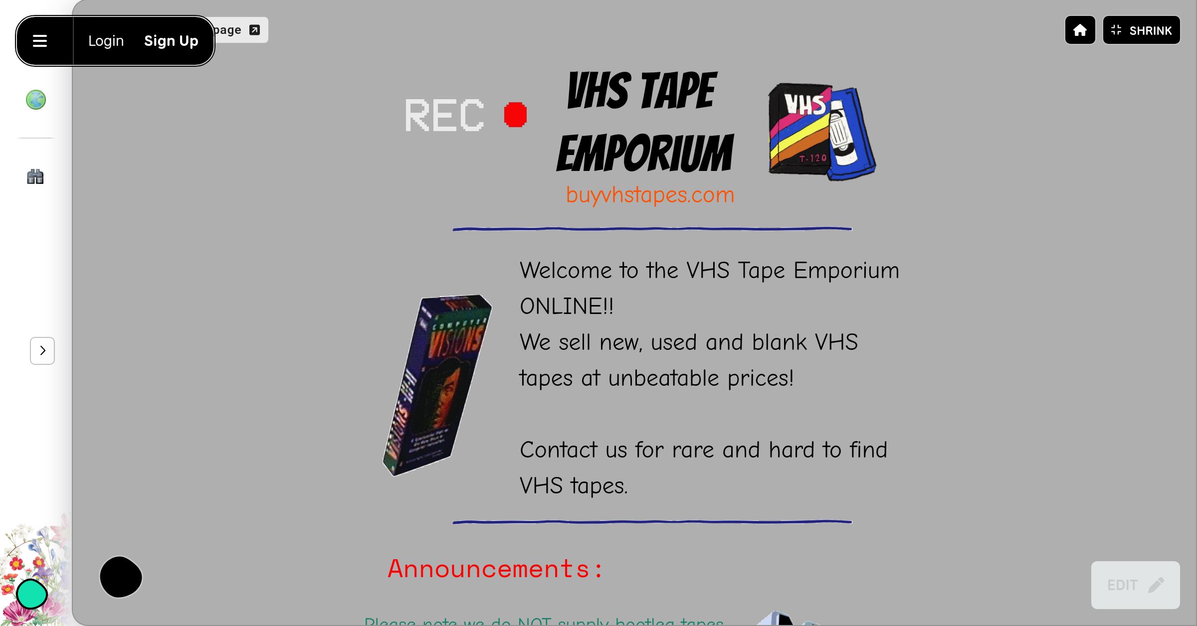 VHS Tape Emporium